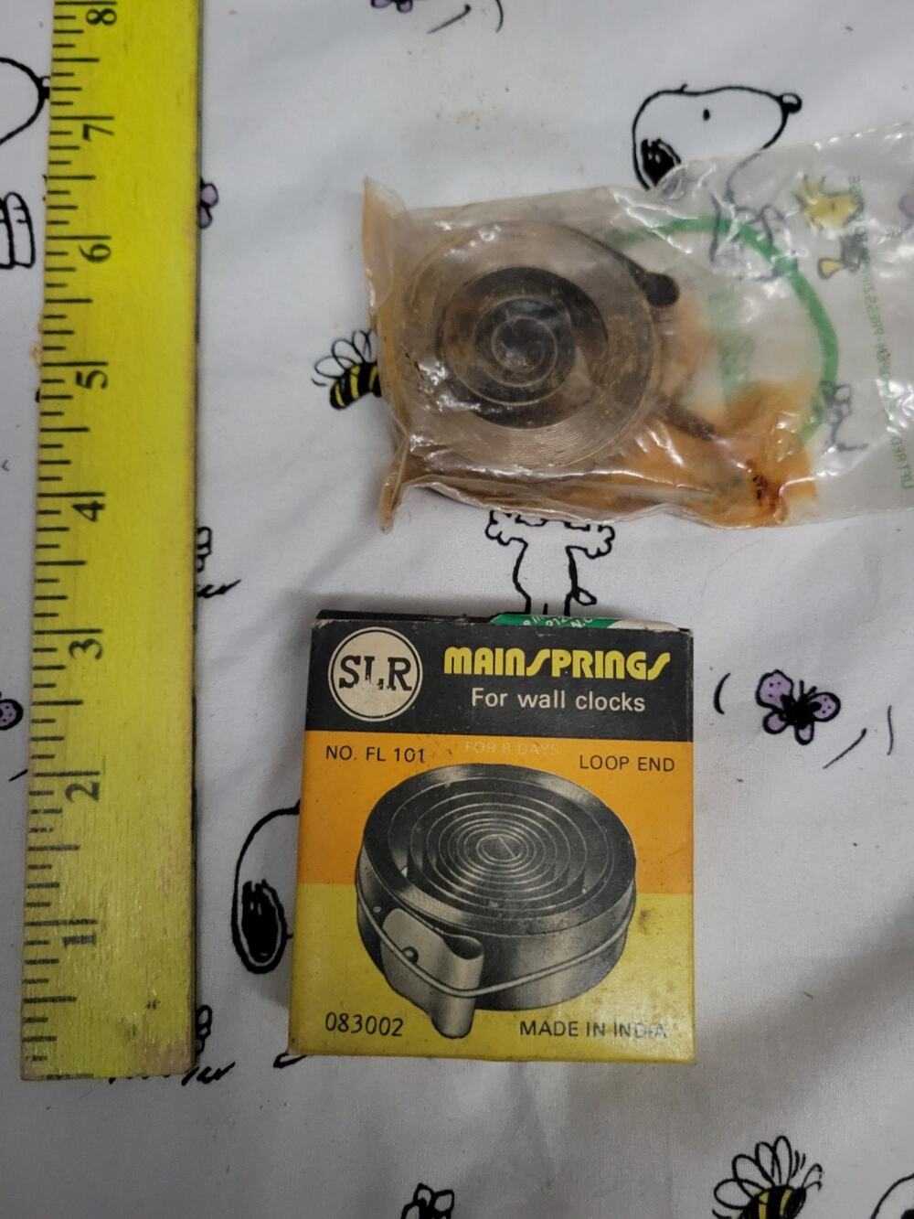 Clock Mainsprings 3/4" X 0.18" X 96" NOS For 8 Day Wall Clocks Loop End